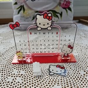 Hello Kitty Callander Plastic Reusable.  New